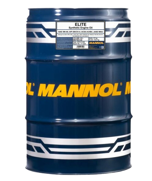 Моторное масло Mannol ELITE 5W-40, 60л